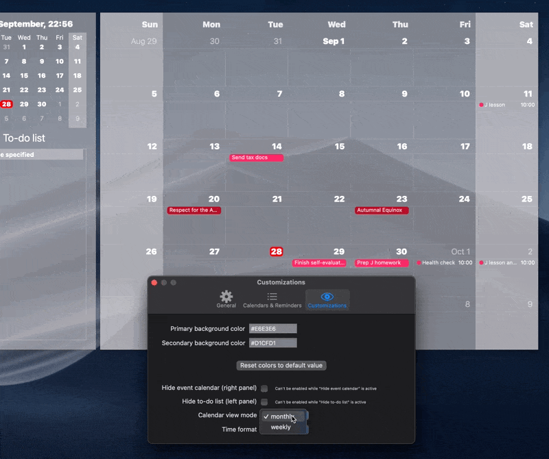WeeklyAgenda WallCal
